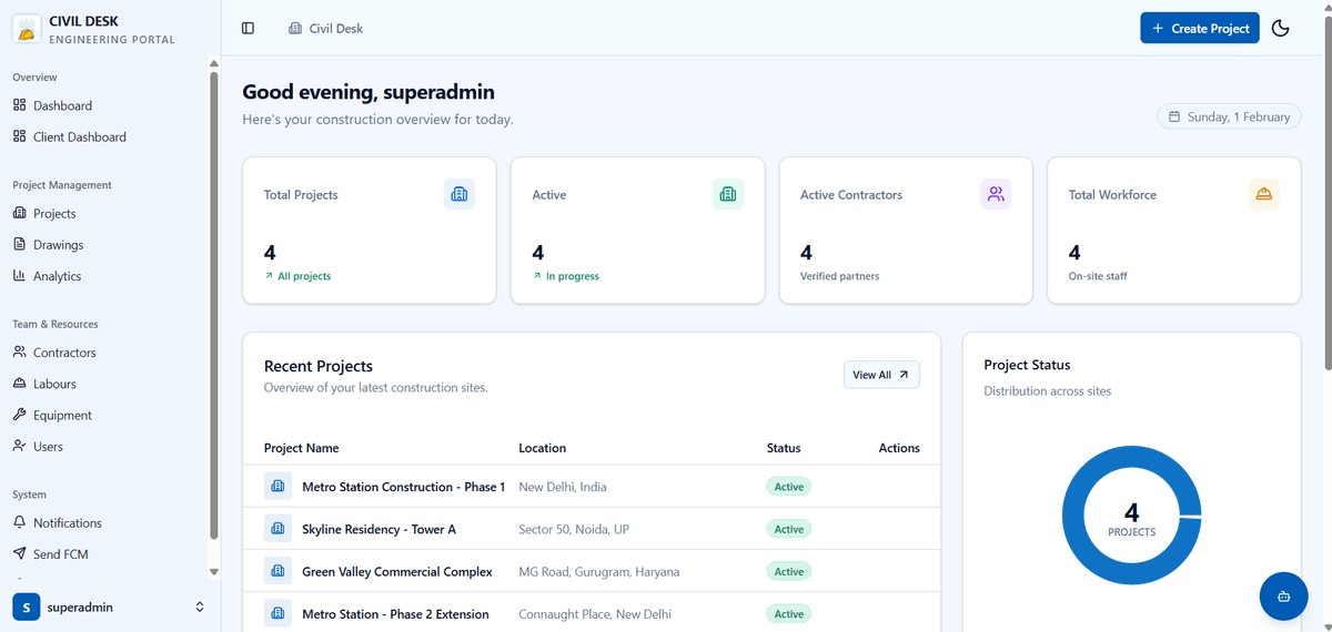 Civil Desk Screenshot 2